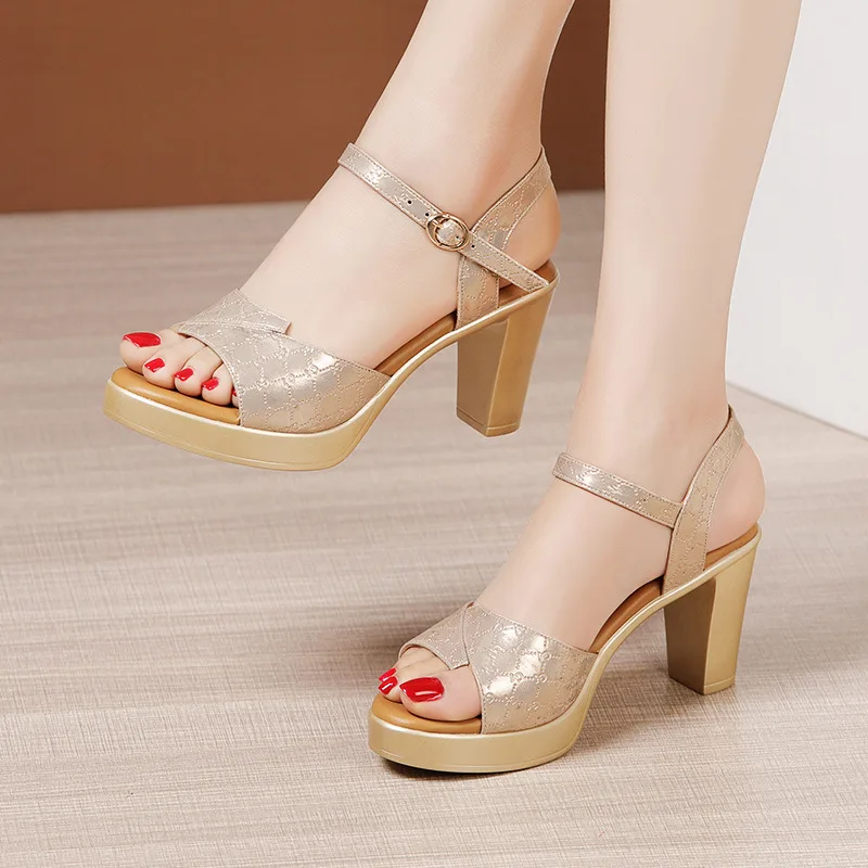 Waders - Zapatos de Plataforma con Tacón Grueso